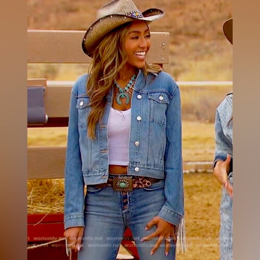 Rhinestone Fringe 💎 Denim Cowgirl Jacket *Bachelorette* 🌹